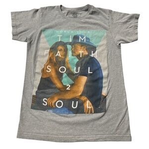 Women's Tim McGraw Faith Hill 2017 Soul 2 Soul Country Tour T Shirt S